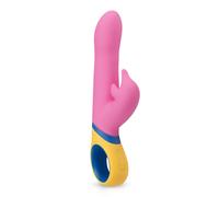 PMV20 - Vibratore Delfino Rotante Ricaricabile con Braccio Stimolante Clitorideo (rosa)