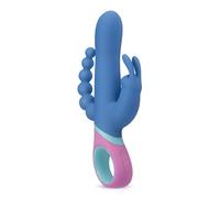 PMV20 Vibratore Vice Double con testa rotante e triplo stimolatore - Blu