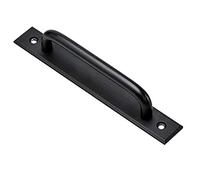 PMYIEXILA Maniglia per porta in lega di alluminio, maniglie per porte nere, porta da fienile, cancello da giardino, capannone, maniglie per porte interne per cancelli da giardino, maniglia per