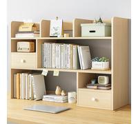 PNAJFUEL Organizzatore da Scrivania, Scaffale Organizer da Scrivania, Solo Dormitorio per Scrivania, Organizzatore Multiuso per Scaffali per Libri, per Ufficio Domestico/Oak Color/110X17X80Cm