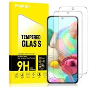 Pnakqil 2 Pezzi Vetro Temperato per Samsung Galaxy A71 4G/5G Pellicola Protettiva,Durezza 9H,Ultra HD Trasparente,Anti-Graffio,Senza Bolle,Anti-Impronte Protezione Schermo per Samsung Galaxy A71 4G/5G