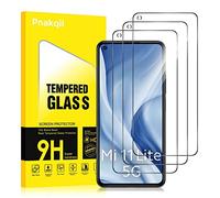 Pnakqil 3 Pezzi Vetro Temperato Compatibile con Xiaomi 11 Lite 4G/5G/NE Pellicola Protettiva Ultra-HD Durezza 9H Resistente Anti-graffio Anti-Impronte per Senza Bolle Screen Protector 6,55"