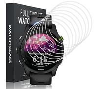 Pnakqil 8 Pezzi Vetro Temperato per Garmin Forerunner 255/255 Music 46mm Pellicola Protettiva,Durezza 9H Antigraffio Senza Bolle Ultra HD Trasparente Installazione Facile Vetrino Protezione