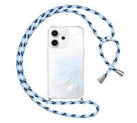 Pnakqil Cover per OPPO Reno 14 F/FS 5G con Cordino, Trasparente Custodia con Laccio Tracolla Cellulare Girocollo Collana Protettiva per OPPO Reno 14 F 6.57 Pollic, Blu
