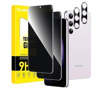 Pnakqil Privacy Pellicola Protettiva per Samsung Galaxy S23+/S23 Plus 5G con Protezione Fotocamera Schermo Anti-Spy Vetro Temperato Screen Protector Vetrino Protettivo Angolo Anti Spia 28°,2+2 Pezzi