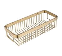 PNAWLLCF In acciaio inox a parete doccia a ripiani del cestino di immagazzinaggio Organizzatore for Bagno Cucina, Oro(32x13x7.5cm)