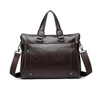 PNAWLLCF Valigetta da uomo Borsa da lavoro Borsa for computer Borsa a tracolla da viaggio for ufficio 1 zaino a spalla(Brown)