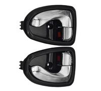 PNBVW 1 paio di maniglie interne for portiere auto anteriori posteriori sinistre destre nere cromate for H//y//u//n//d//a//i A//c//c//e//n//t 2000-2006,82610-25000 82620-25000(Black Chrome)