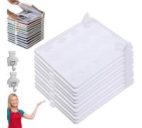 Pnedeodm 2026 New Clothes Organizers and Storage, Stackable Closet Organizer for Shirts & Clothes, Lazy Clothes Folding Board with Easy Access, Stackable Shirt Organizer for Storage (10* White)