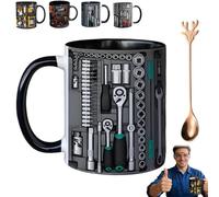 Pnedeodm 2026 New Mechanic Toolbox Mug, Creativity Funny Coffee Mug - Mechanic Toolbox Set, Ultimate Black Tool Box Ceramic Cup Kit for Engineer Men Him Dad (C)