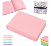 Pnedeodm Thickened Color Brick Notebook, A5 Hardcover Journal Notebook, 720 Pages Premium PU Leather Diary with Ribbon Bookmark for School Office Study and Travel (Pastel Pink)