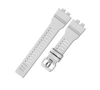 PNESHGTT Cinturino di ricambio compatibile con l'orologio Casio GBA-800 GMA-B800 Accessori for cinturino sportivo in gomma siliconica impermeabile(White)