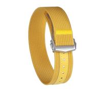 PNESHGTT Cinturino for orologio a coste con fibbia deployante in nylon da 20 mm e 22 compatibile Omega, cinturino sportivo pieghevole, uomo(Mustard yellow,22mm)