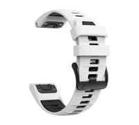 PNESHGTT Cinturino in silicone compatibile con Garmin Fenix 8 PRO 8x E 7 7X/forerunner 970/Epix Pro/Enduro 3 Tactix 26mm 22mm cinturino sportivo(B-White Black,1Pcs QuickFit 26mm)