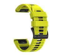 PNESHGTT Cinturino in silicone compatibile con Garmin Fenix 8 PRO 8x E 7 7X/forerunner 970/Epix Pro/Enduro 3 Tactix 26mm 22mm cinturino sportivo(A-Green Black,1Pcs QuickFit 22mm)