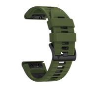 PNESHGTT Cinturino in silicone compatibile con Garmin Fenix 8 PRO 8x E 7 7X/forerunner 970/Epix Pro/Enduro 3 Tactix 26mm 22mm cinturino sportivo(A- Army Green Black,1Pcs QuickFit 22mm)