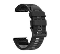 PNESHGTT Cinturino in silicone compatibile con Garmin Fenix 8 PRO 8x E 7 7X/forerunner 970/Epix Pro/Enduro 3 Tactix 26mm 22mm cinturino sportivo(A-Black Gray,1Pcs QuickFit 26mm)
