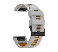 PNESHGTT Cinturino in silicone compatibile con Garmin Fenix 8 PRO 8x E 7 7X/forerunner 970/Epix Pro/Enduro 3 Tactix 26mm 22mm cinturino sportivo(A-Starlight Orange,1Pcs QuickFit 26mm)