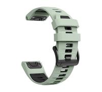PNESHGTT Cinturino in silicone compatibile con Garmin Fenix 8 PRO 8x E 7 7X/forerunner 970/Epix Pro/Enduro 3 Tactix 26mm 22mm cinturino sportivo(B-Light Green Black,1Pcs QuickFit 22mm)