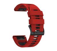 PNESHGTT Cinturino in silicone compatibile con Garmin Fenix 8 PRO 8x E 7 7X/forerunner 970/Epix Pro/Enduro 3 Tactix 26mm 22mm cinturino sportivo(A-Red Black,1Pcs QuickFit 26mm)