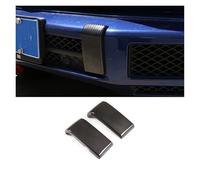 PNESHGTT Compatibile con 2 Pezzi ABS Nero Lucido compatibili con Benz G W464 G63 G350 G400 G500 G55 G65 2019-2025 Decorazione paraurti Anteriore/Posteriore for Auto(Front Carbon Fibre)