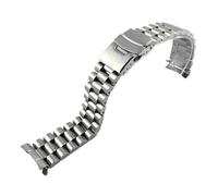 PNESHGTT Compatibile con Casio Duro Swordfish MDV-106/MDV-107 - Cinturino di ricambio for immersione lusso in acciaio inossidabile da 22 mm(Silvery 3,22mm logo)