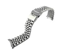PNESHGTT Compatibile con Casio Duro Swordfish MDV-106/MDV-107 - Cinturino di ricambio for immersione lusso in acciaio inossidabile da 22 mm(Silvery 5,22mm logo)