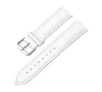 PNESHGTT Compatibile con cinturini universali in pelle con motivo bambù, accessori for orologi unisex da 12 mm, 14 mm, 16 mm, 18 mm, 20 mm, 22 mm, 24 mm.(White,22mm)