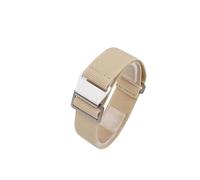 PNESHGTT Compatibile con cinturino elastico for orologio da 18, 20, 22 mm, for borsa da paracadute delle truppe francesi degli anni '60(Khaki,18mm,Steel Buckle)