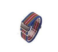 PNESHGTT Compatibile con cinturino elastico for orologio da 18, 20, 22 mm, for borsa da paracadute delle truppe francesi degli anni '60(Multicolor,18mm,Steel Buckle)