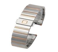 PNESHGTT Compatibile con cinturino in acciaio Omega Constellation Double Eagle Series for orologio da uomo e donna 17mm 23mm 25mm(Silver rosegold,25mm)