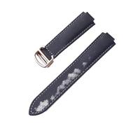 PNESHGTT Compatibile con cinturino in nylon Black Knight, interfaccia convessa, chiusura pieghevole, Cartier Blue Balloon sostituibile, misura 20x12(Black grey rose,16X9mm)