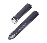 PNESHGTT Compatibile con cinturino in nylon Black Knight, interfaccia convessa, chiusura pieghevole, Cartier Blue Balloon sostituibile, misura 20x12(Black grey line,16X9mm)