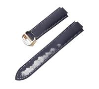 PNESHGTT Compatibile con cinturino in nylon Black Knight, interfaccia convessa, chiusura pieghevole, Cartier Blue Balloon sostituibile, misura 20x12(Black grey gold,14X8mm)