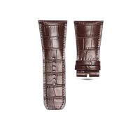 PNESHGTT Compatibile con cinturino in pelle di alligatore BAUME & MERCIER HAMPTON MOA10027(Beige,20mm)