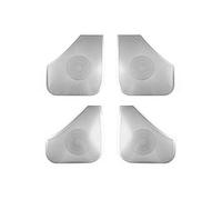 PNESHGTT Compatibile con Hyundai Santa Fe MX5 2024 2025 in acciaio inox argento copertura altoparlante auto subwoofer griglia rete accessori LHD(B No Bose)