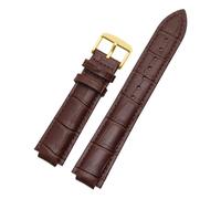 PNESHGTT Compatibile con il cinturino dedicato Louis Vuitton Tambour Series Q1121 for uomo e donna in pelle Q114k, compatibile con l'orologio LV con bocca rialzata.(Black Gray,12x21mm)