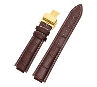 PNESHGTT Compatibile con il cinturino dedicato Louis Vuitton Tambour Series Q1121 for uomo e donna in pelle Q114k, compatibile con l'orologio LV con bocca rialzata.(Dark Khaki,12x21mm)
