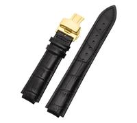 PNESHGTT Compatibile con il cinturino dedicato Louis Vuitton Tambour Series Q1121 for uomo e donna in pelle Q114k, compatibile con l'orologio LV con bocca rialzata.(Coal Black,10x18mm)