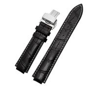 PNESHGTT Compatibile con il cinturino dedicato Louis Vuitton Tambour Series Q1121 for uomo e donna in pelle Q114k, compatibile con l'orologio LV con bocca rialzata.(Yellow,10x18mm)