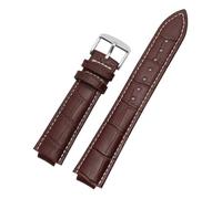 PNESHGTT Compatibile con il cinturino dedicato Louis Vuitton Tambour Series Q1121 for uomo e donna in pelle Q114k, compatibile con l'orologio LV con bocca rialzata.(White Light Pur,12x21mm)