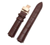 PNESHGTT Compatibile con il cinturino dedicato Louis Vuitton Tambour Series Q1121 for uomo e donna in pelle Q114k, compatibile con l'orologio LV con bocca rialzata.(White Black,10x18mm)