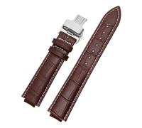 PNESHGTT Compatibile con il cinturino dedicato Louis Vuitton Tambour Series Q1121 for uomo e donna in pelle Q114k, compatibile con l'orologio LV con bocca rialzata.(Blue,12x21mm)