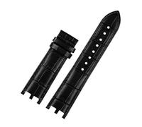 PNESHGTT Compatibile con Il Cinturino in Pelle Versace GMT con interfaccia a Doppia concavità, Cinturino in Pelle Versace Personalizzato, Accessori for Orologi Versace da 24 mm(Black No Buckle)