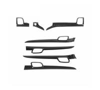 PNESHGTT Compatibile con il pannello della console centrale dell'auto in fibra di carbonio, la copertura decorativa della maniglia della portiera interna, compatibile con Jeep Grand Cherokee 2011-2020