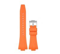 PNESHGTT Compatibile con Tissot PRX 35MM/40MM serie uomo donna cinturino in gomma di ricambio moda casual + strumenti a sgancio rapido(Orange01,40mm-12mm)