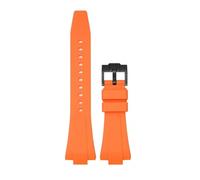 PNESHGTT Compatibile con Tissot PRX 35MM/40MM serie uomo donna cinturino in gomma di ricambio moda casual + strumenti a sgancio rapido(Orange02,40mm-12mm)