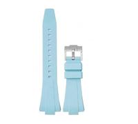 PNESHGTT Compatibile con Tissot PRX 35MM/40MM serie uomo donna cinturino in gomma di ricambio moda casual + strumenti a sgancio rapido(Lightblue01,35mm-11mm)