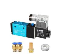 Pneumatic 3/2 Way Solenoid Valve Type 2 Position 3 Port Pilot-Operated Single Electric Control 3V110-06 3V210-08(With 8mm fitting)