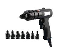 Pneumatic Air Rivet Dado Pistola Strumento Canna Corta Martello Ad Aria Kit Inserto Filo Pull Setter Rivettatrice Dadi Strumento for M3 M4 M5 M6 M8 M10 M12 Dadi(1500RPM with M3 M4)